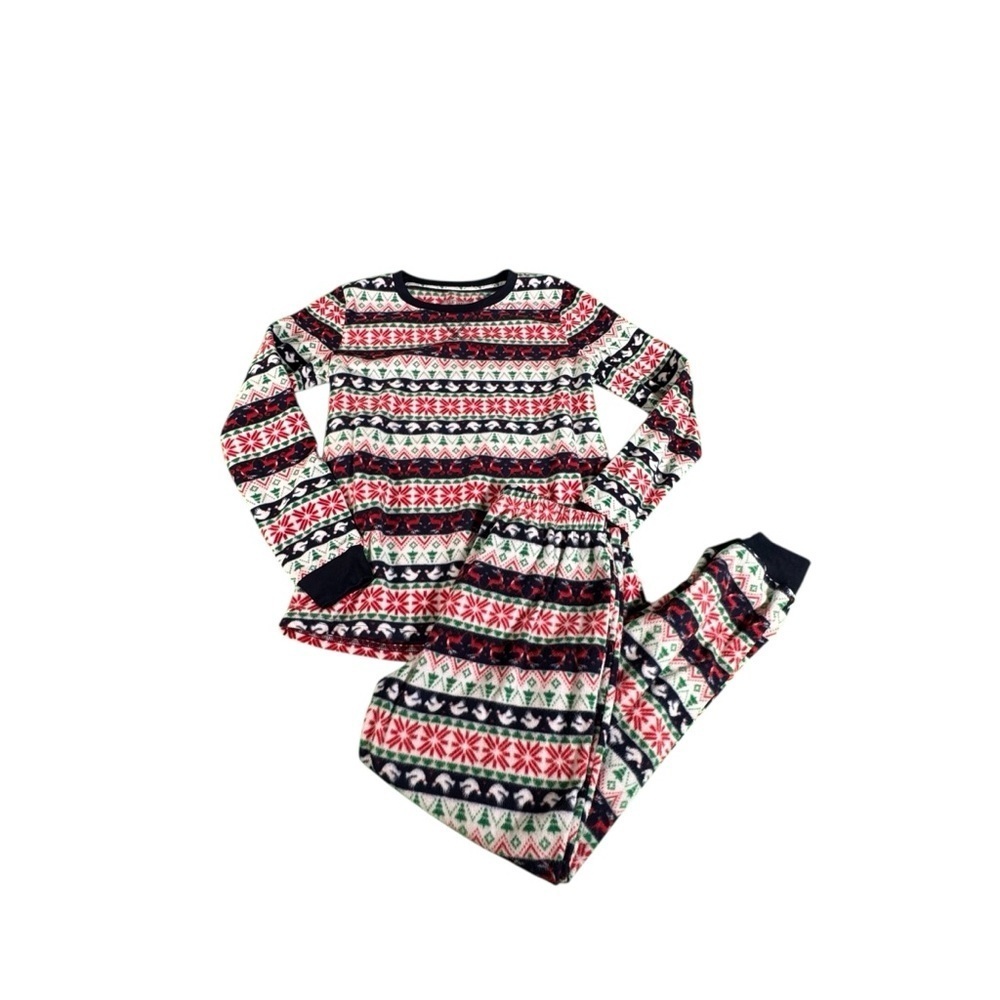 Jammies for Families Women XS Christmas Pajama Set Holiday Fleece Long Sleeve